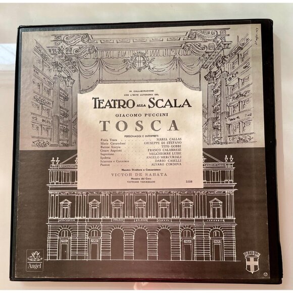 Vintage 1953 Maria Callas TOSCA Vinyl 2 LP Box Set - Picture 7 of 9